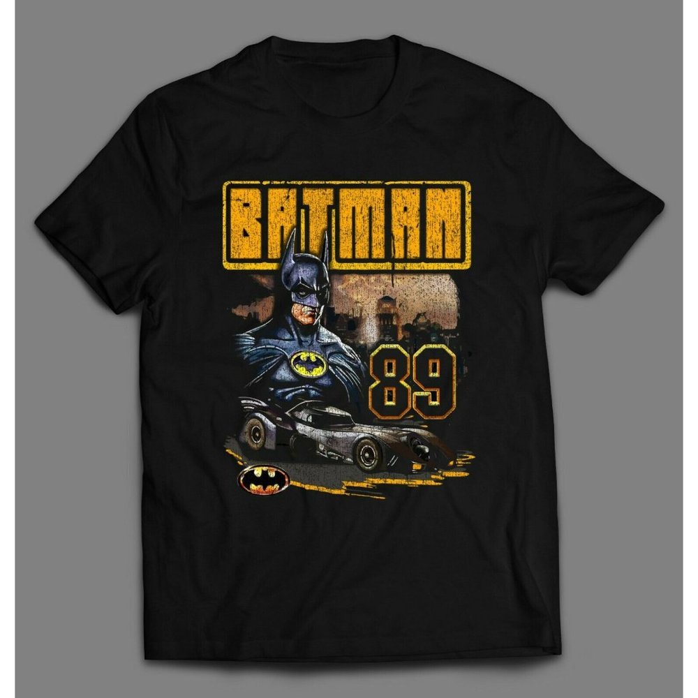 1989 MICHAEL K. BATMAN DISTRESSED ART SHIRT RARE